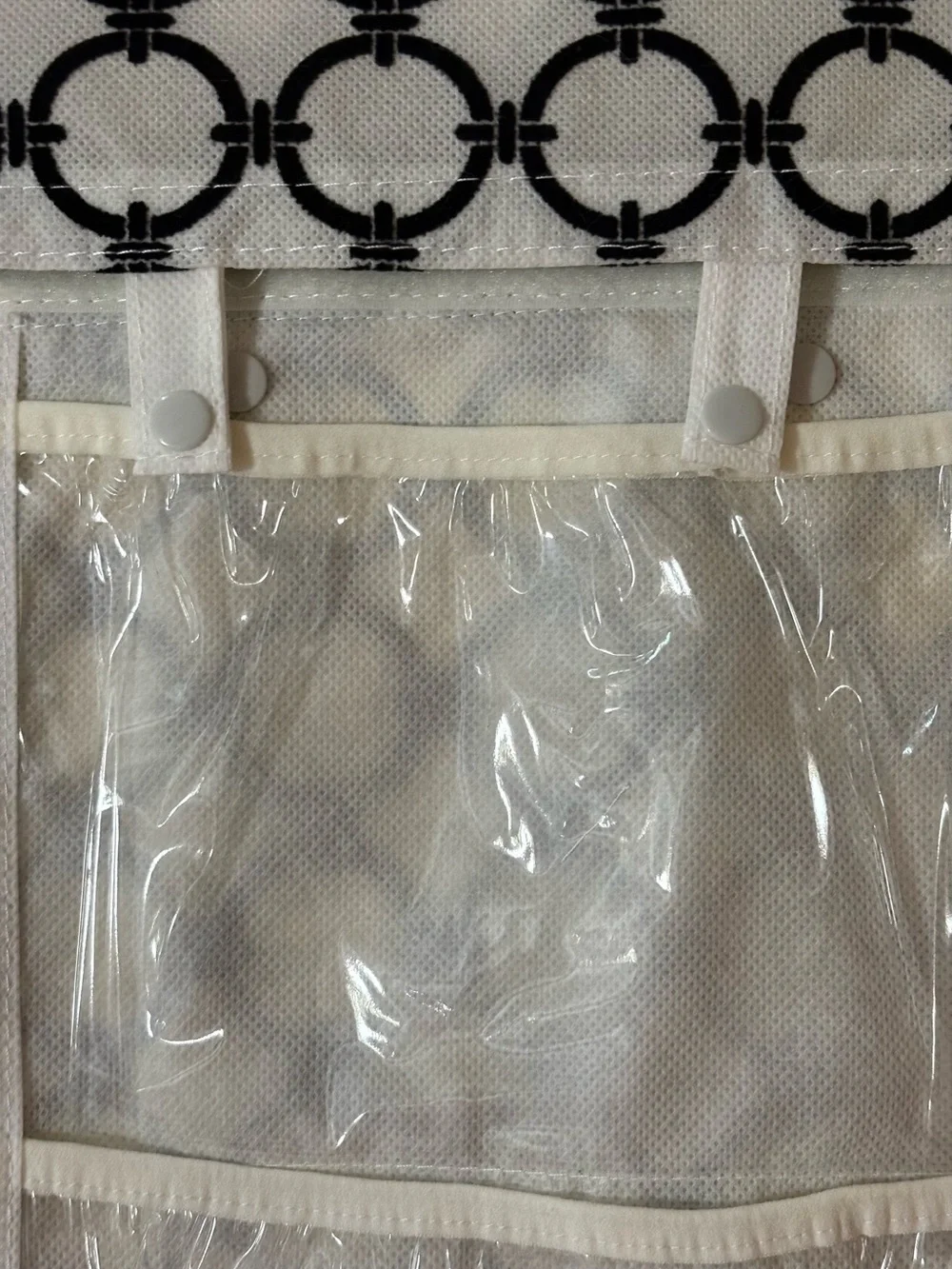 Joy Mangano Huggable Hangers 30 Pocket Hanging Closet & Travel Organizer B&W